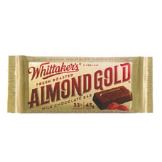 Whittaker's Almond Gold Milk Chocolate Bar 45g 36 Pcs