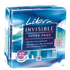 Libra Invisible Super Pads 10 Pcs