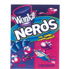 Wonka Nerds Grape And Strawberry 36 Pcs 45 Grams Per Box
