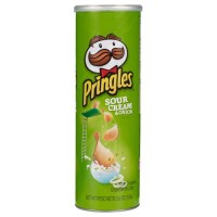 Pringles Potato Chips Sour Cream & Onion 134G 18 Pcs