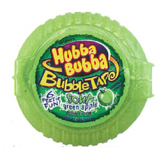 Hubba Bubba Bubble Tape Sour Green Apple 12 Pcs