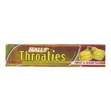 Halls Throaties Honey And Lemon Flavor 20 Pcs