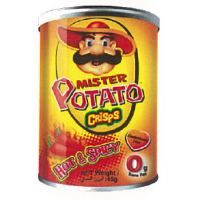 Mister Potato Crisps Hot & Spicy 45g 12 Pcs