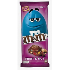 M&M Chocolate Block Fruit & Nut 6 Pcs